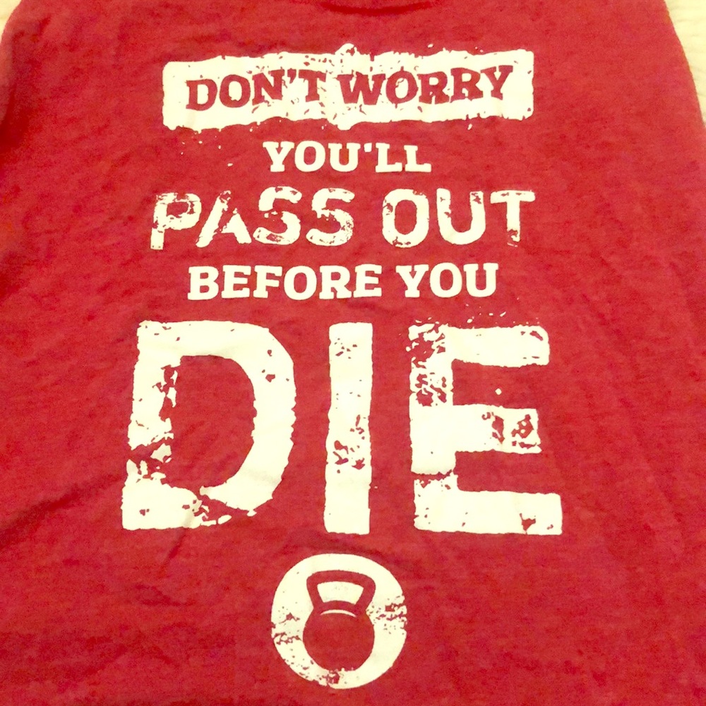 Red workout Tank